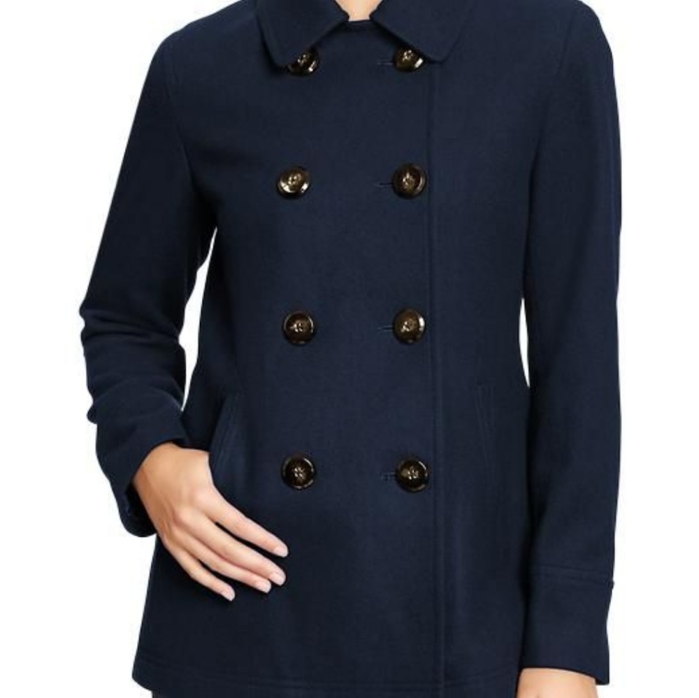 Old Navy Blue Wool Blend Peacoat XXL